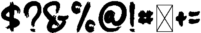 Brighter Brush Regular otf (400) Font OTHER CHARS