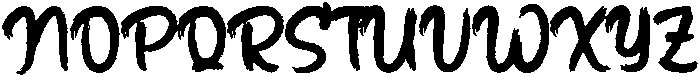 Brighter Brush Regular otf (400) Font UPPERCASE