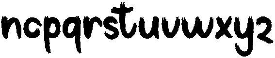 Brighter Brush Regular otf (400) Font LOWERCASE