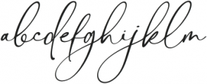 Brighter Miracles otf (400) Font LOWERCASE