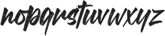BrighterBrushRegular otf (400) Font LOWERCASE