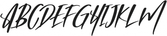 Brightest Italic otf (400) Font UPPERCASE