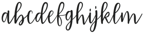 Brightest Regular otf (400) Font LOWERCASE