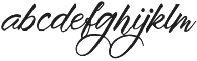 Brightime Script Regular otf (400) Font LOWERCASE
