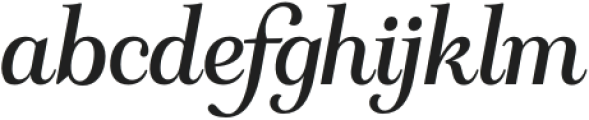Brightlight Serif Oblique otf (300) Font LOWERCASE