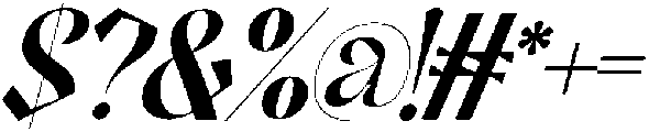 Brightness Challenges Italic otf (400) Font OTHER CHARS