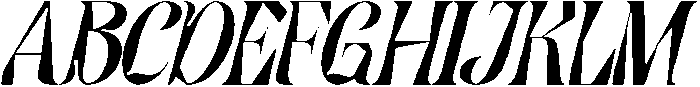 Brightness Challenges Italic otf (400) Font UPPERCASE