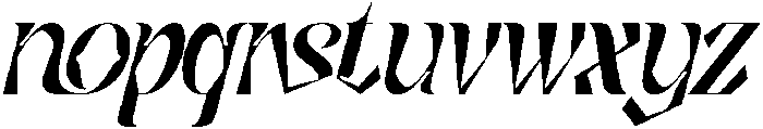 Brightness Challenges Italic otf (400) Font LOWERCASE