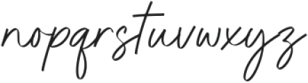 Brighton Signature otf (400) Font LOWERCASE