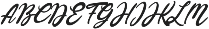 Brightside-Italic otf (400) Font UPPERCASE