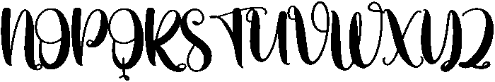 Brightside Regular otf (400) Font UPPERCASE