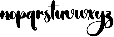 Brightside Regular otf (400) Font LOWERCASE