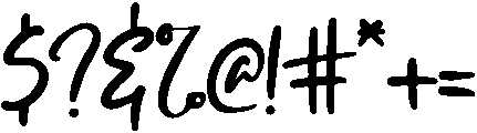 Brightside otf (400) Font OTHER CHARS