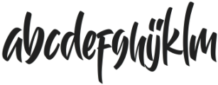 Brightson Mattness-Regular otf (400) Font LOWERCASE