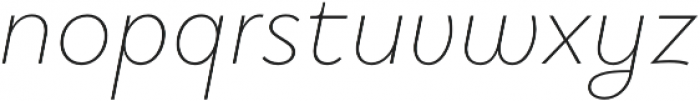 Brightwell Thin Italic otf (100) Font LOWERCASE