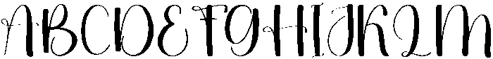 Brighty Sunday Regular otf (400) Font UPPERCASE