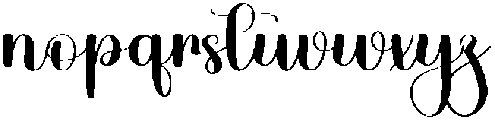 Brighty Sunday Regular otf (400) Font LOWERCASE