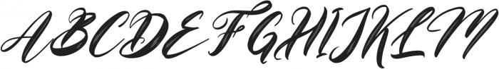 Brigitha Italic ttf (400) Font UPPERCASE