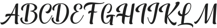 Brigtham Regular otf (400) Font UPPERCASE