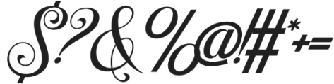 Brihoney Regular otf (400) Font OTHER CHARS