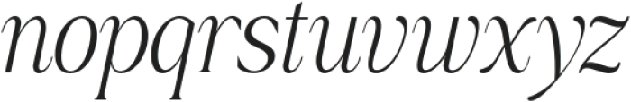Brikey Moura Italic otf (400) Font LOWERCASE