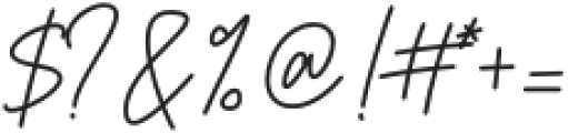 Brilanys Signature otf (400) Font OTHER CHARS