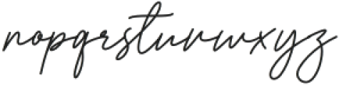Brilanys Signature otf (400) Font LOWERCASE