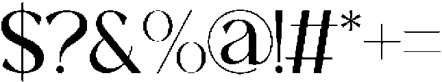 Brilega Fadone otf (400) Font OTHER CHARS