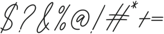 Brilian Signature Regular otf (400) Font OTHER CHARS