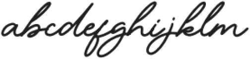 Brilian Signature Regular otf (400) Font LOWERCASE