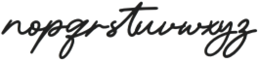 Brilian Signature Regular otf (400) Font LOWERCASE
