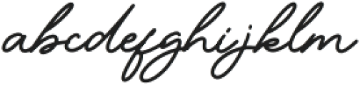 Brilian Signature Regular ttf (400) Font LOWERCASE