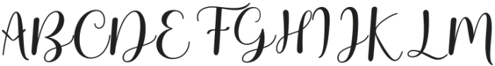 Briliana otf (400) Font UPPERCASE