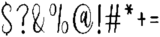 Briliant Calligraph Regular otf (400) Font OTHER CHARS