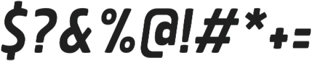 Brilk Bold Italic otf (700) Font OTHER CHARS