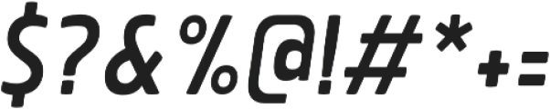 Brilk Medium Italic otf (500) Font OTHER CHARS