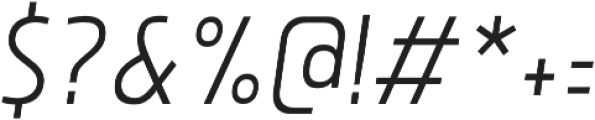 Brilk Sans Light Italic otf (300) Font OTHER CHARS