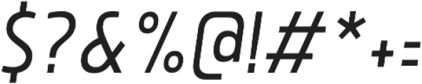 Brilk Sans SemiLight Italic otf (300) Font OTHER CHARS