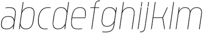 Brilk Sans Thin Italic otf (100) Font LOWERCASE