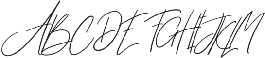 Brillian Signature Regular otf (400) Font UPPERCASE