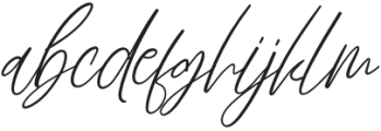 Brillian Signature Regular otf (400) Font LOWERCASE