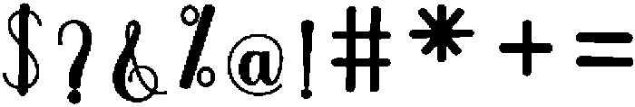 Brilliant Bold 8 Regular otf (700) Font OTHER CHARS