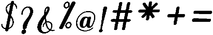 Brilliant Bold Slant 8 Regular otf (700) Font OTHER CHARS