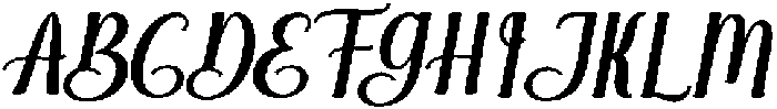 Brilliant Bold Slant 8 Regular otf (700) Font UPPERCASE