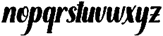 Brilliant Bold Slant 8 Regular otf (700) Font LOWERCASE