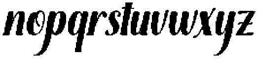 Brilliant Bold Slant Regular otf (700) Font LOWERCASE