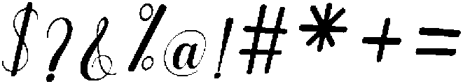 Brilliant Condensed Slant Regular otf (400) Font OTHER CHARS