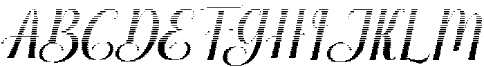 Brilliant Hatching Bold Slant Regular otf (700) Font UPPERCASE