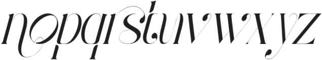 Brilliant Heavens Light Italic otf (300) Font LOWERCASE