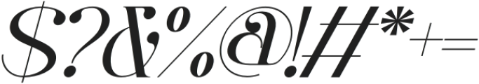 Brilliant Heavens Regular Italic otf (400) Font OTHER CHARS